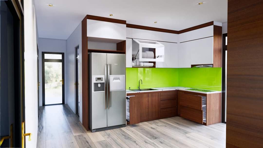 tủ bếp mdf